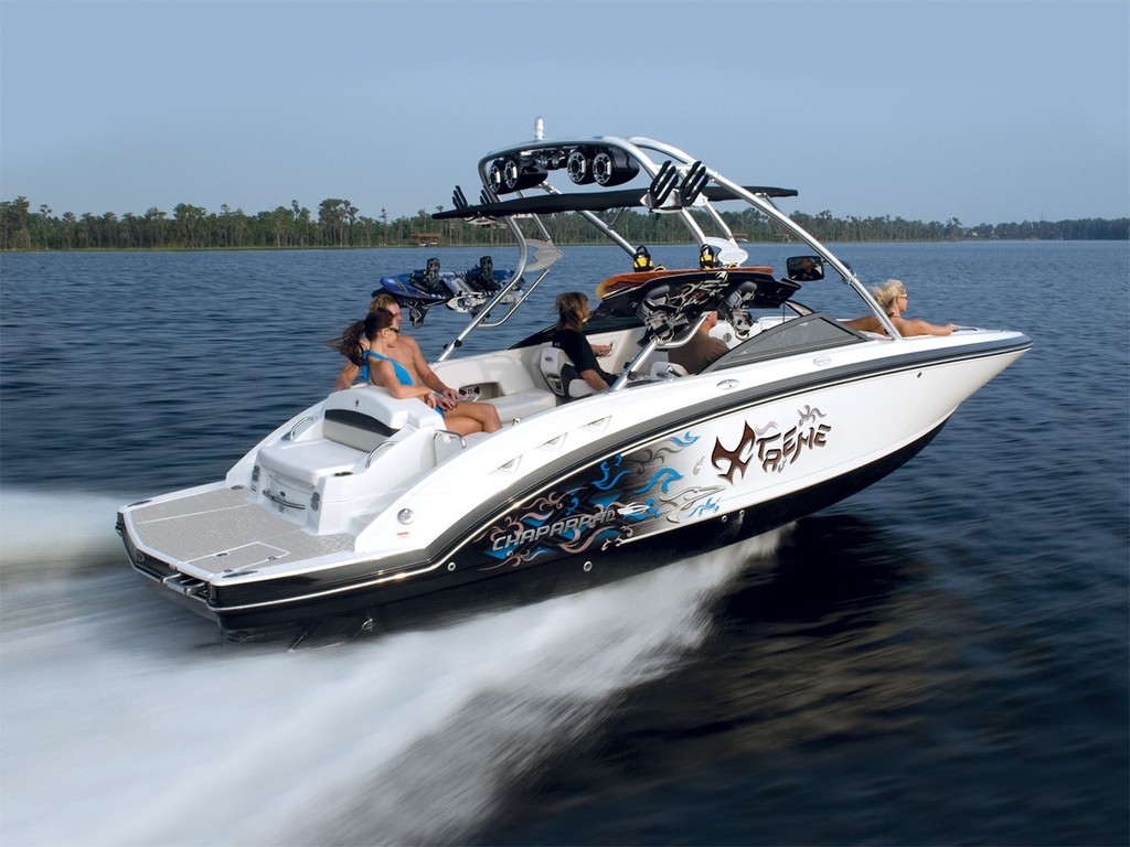 Chaparral’s 244 Xtreme stern drive wake boat is 